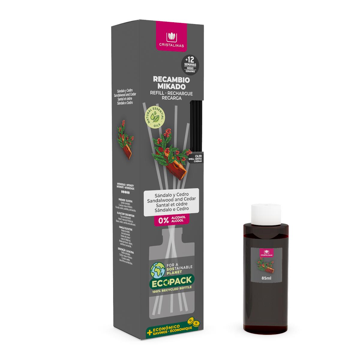 Ambientador mikado sándalo y cedro 85ml