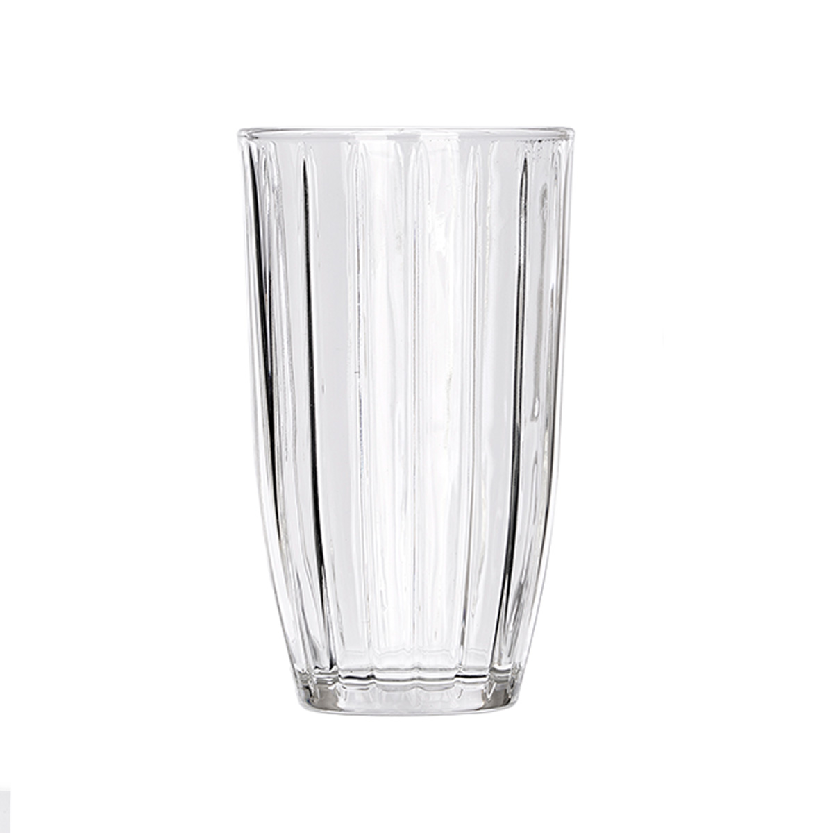 Vaso alto rayas 440 ml de vidrio