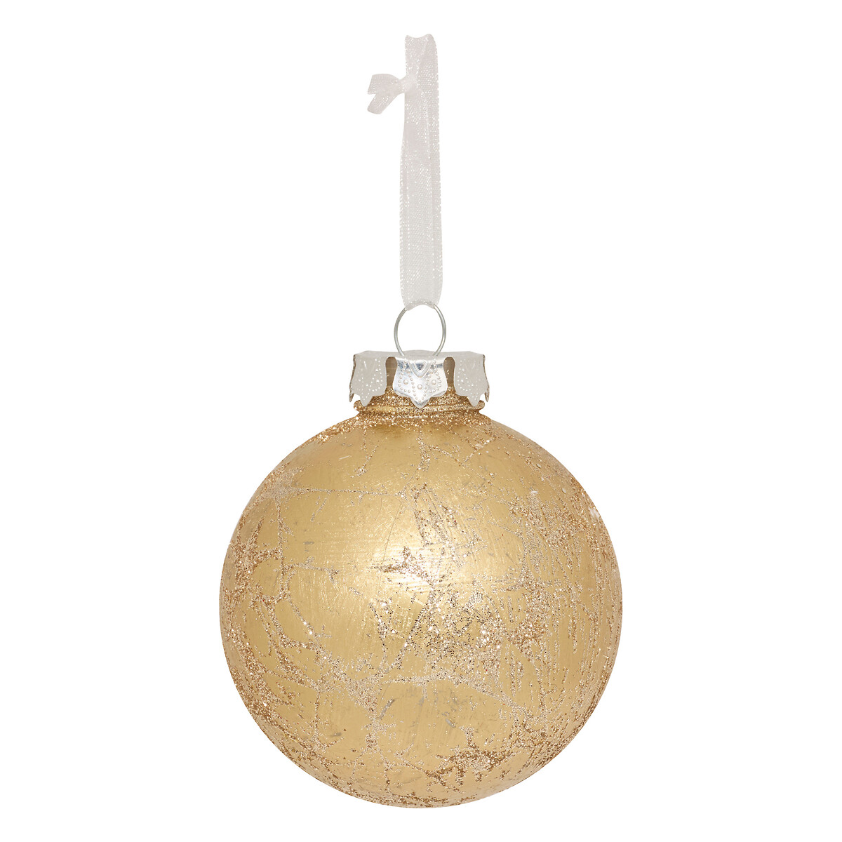 Bola de Navidad con efecto metalizado 8cm 