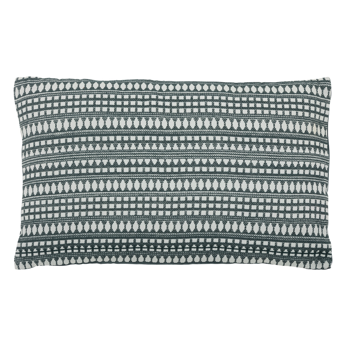 Almofada Micah Jacquard Azul E Cru 30x50cm