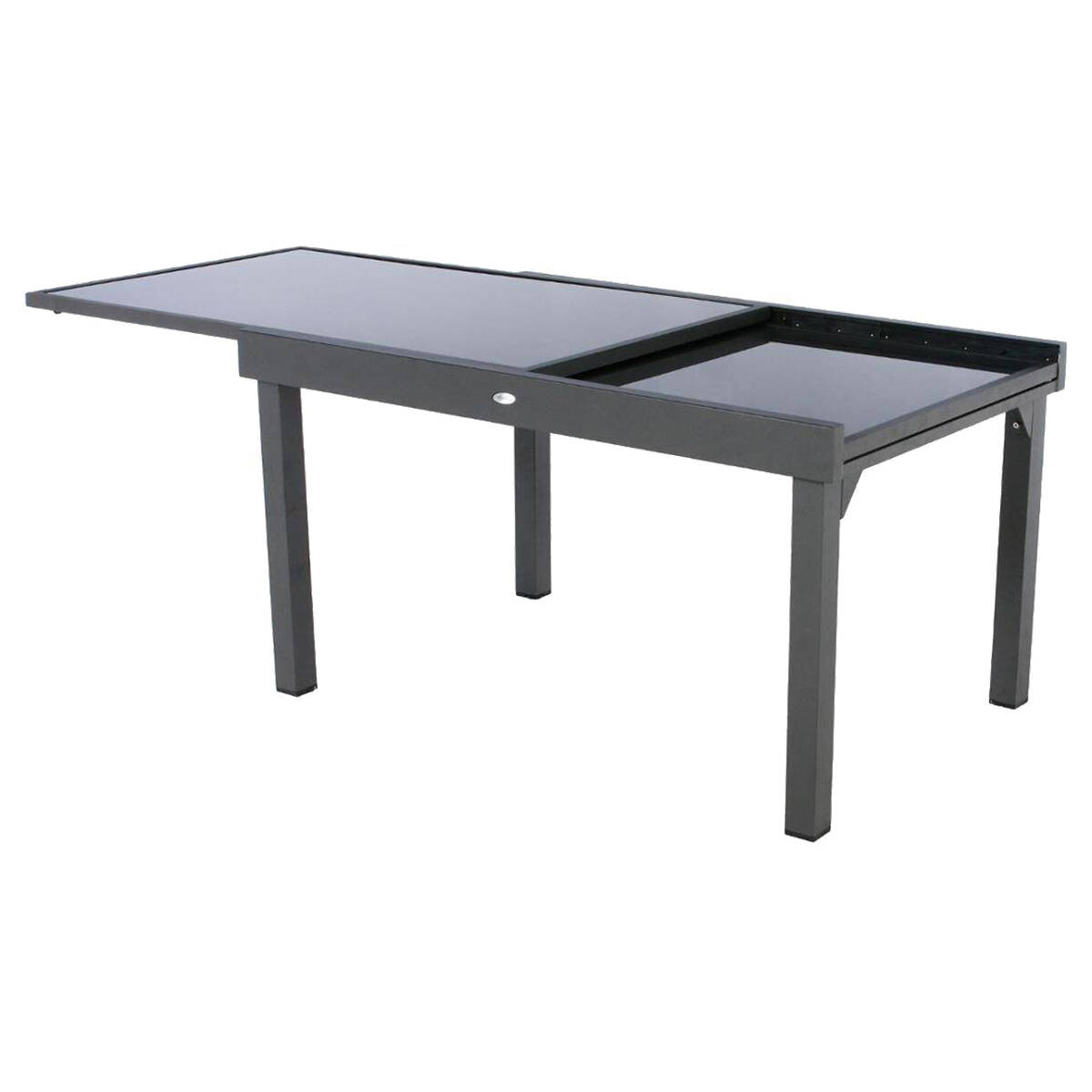 Mesa extensible PIAZZA gris graphite 135-270cm