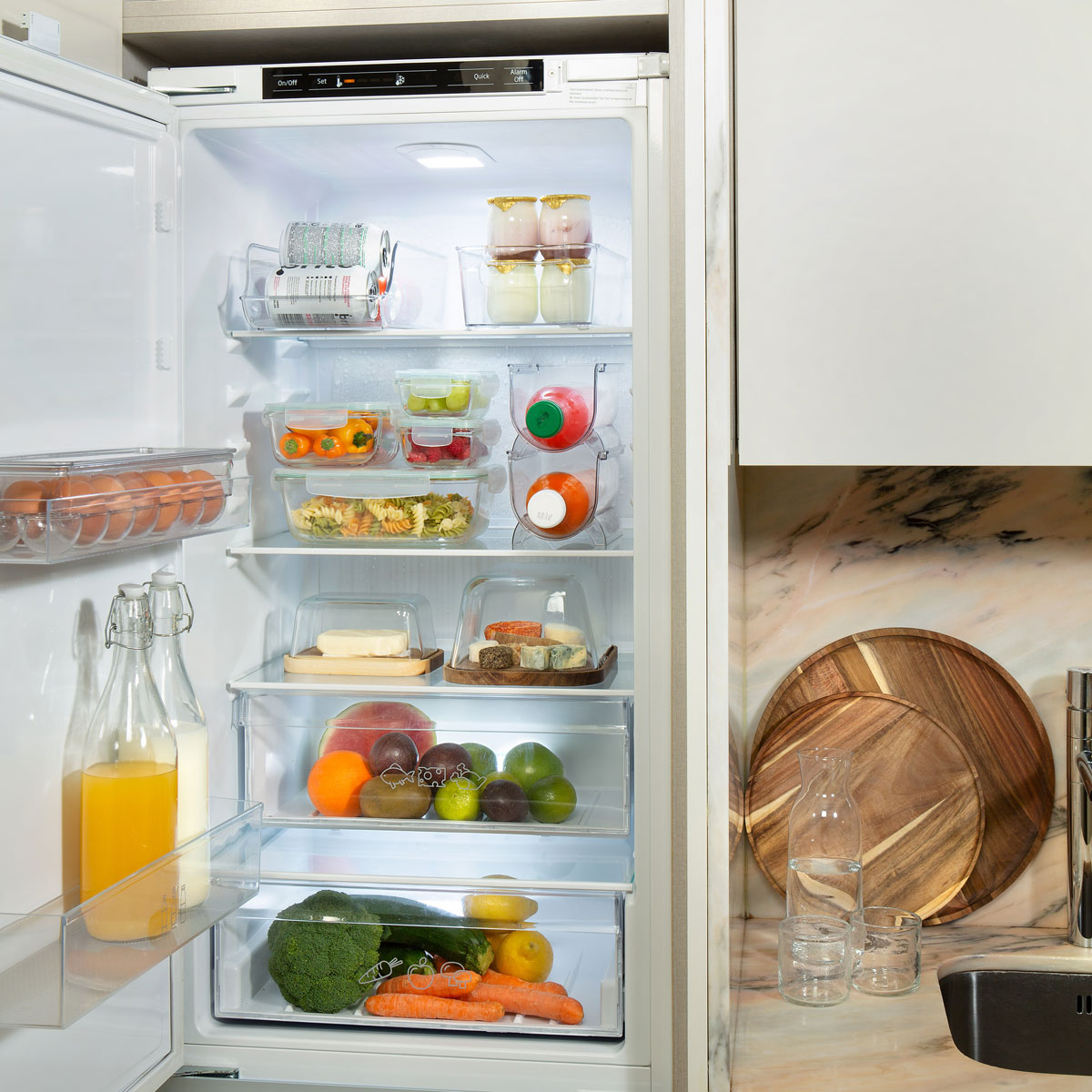 Quesera con tapa HARMONY marr&oacute;n