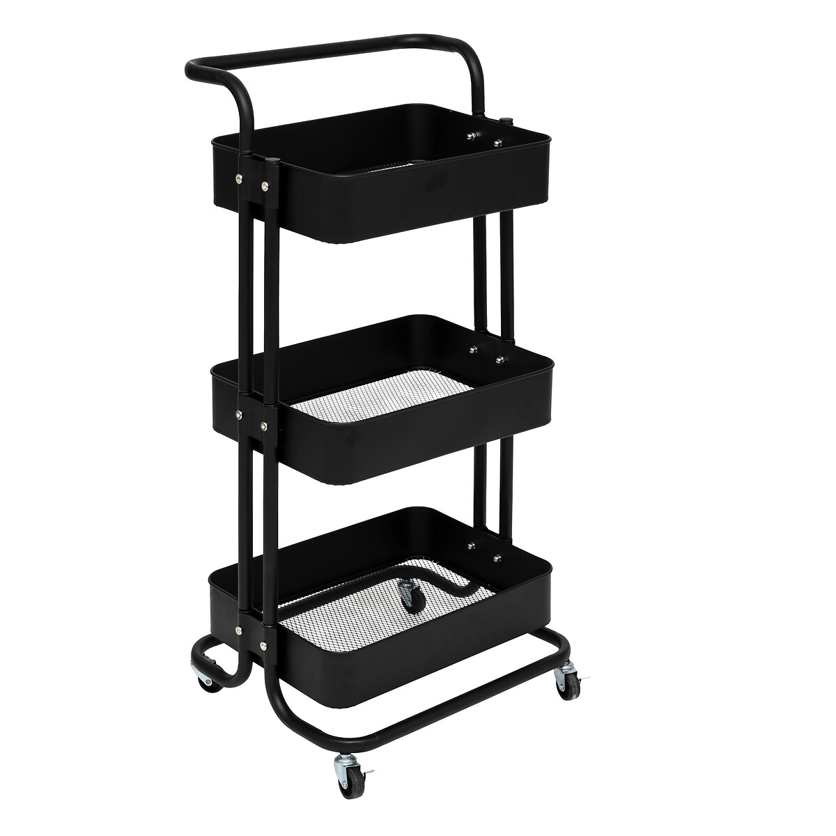Carrito cocina BLACK EDITION negro de metal 