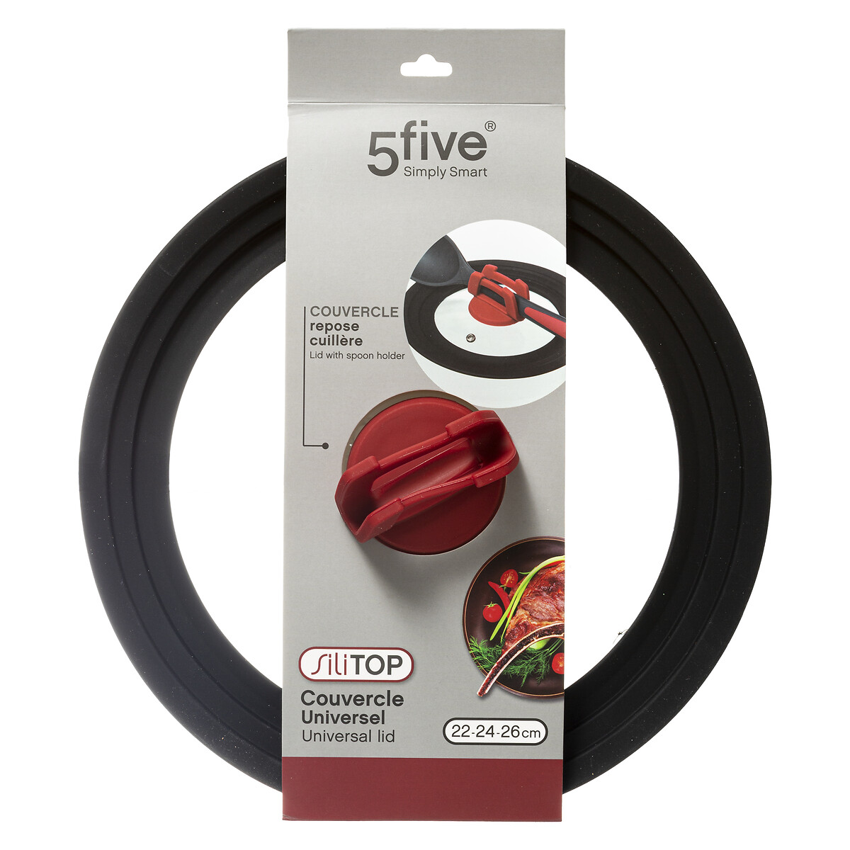 Tapa De Vidrio/Silicona 22/24/26Cm