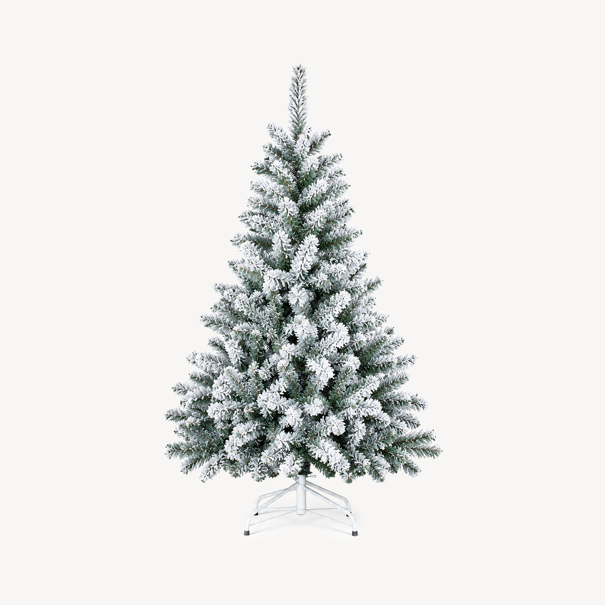 &Aacute;rbol de Navidad Floque Verde C/Efecto Nieve 150cm
