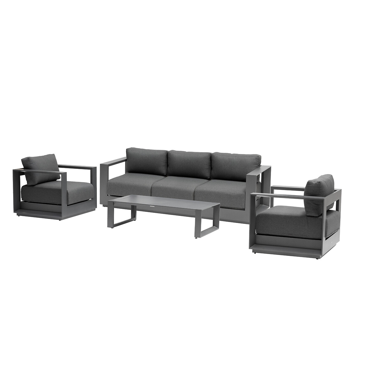 Conjunto De Jardim Allure Cinza Graphite 5 Lugares