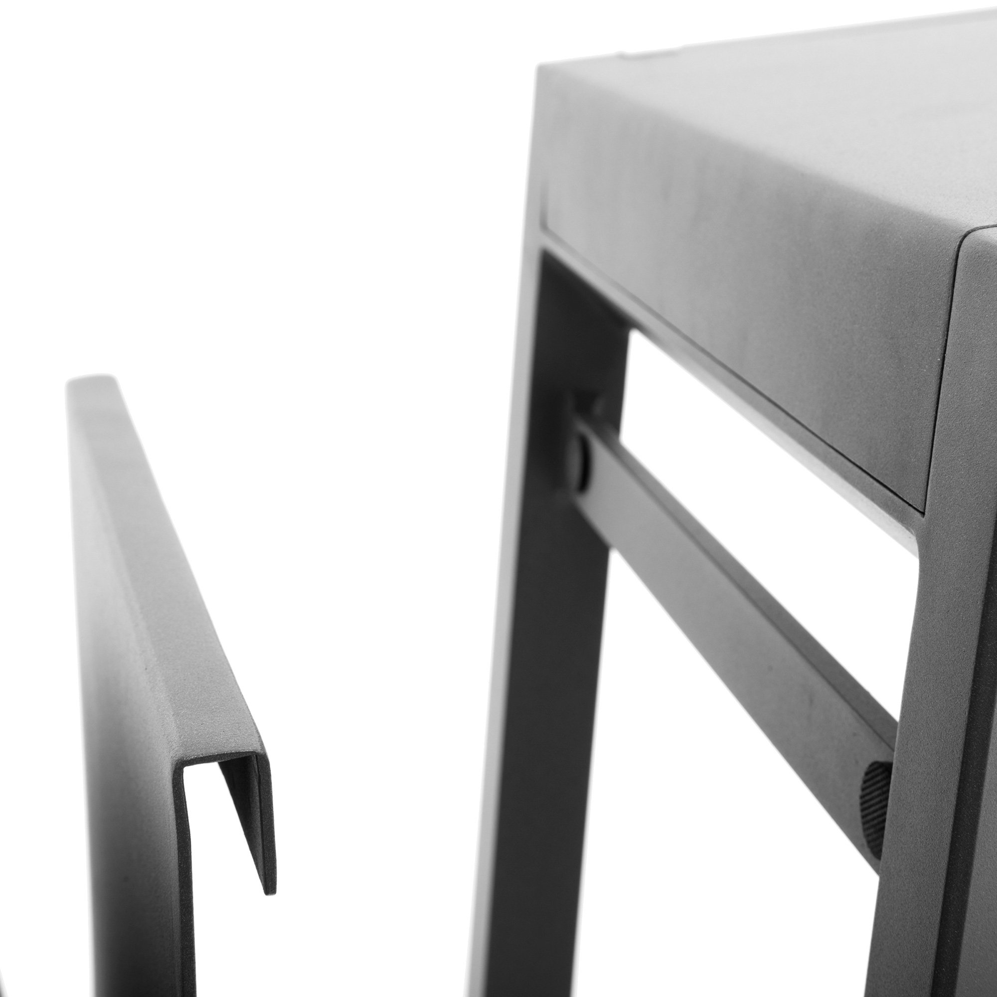 Mesa auxiliar ALLURE graphite de aluminio