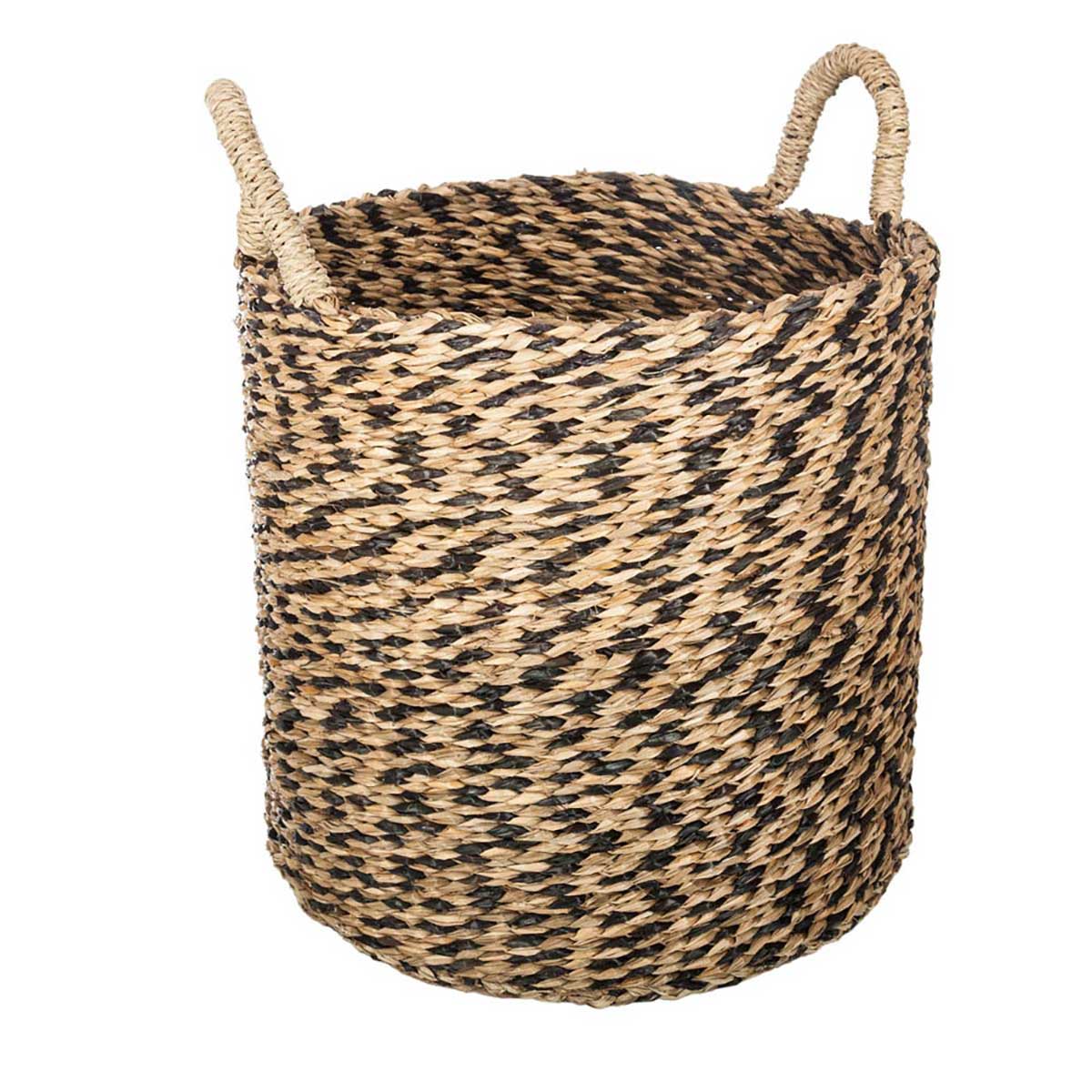 Cesto Seagrass C/Asas Tam.2/3 35x35x32Cm