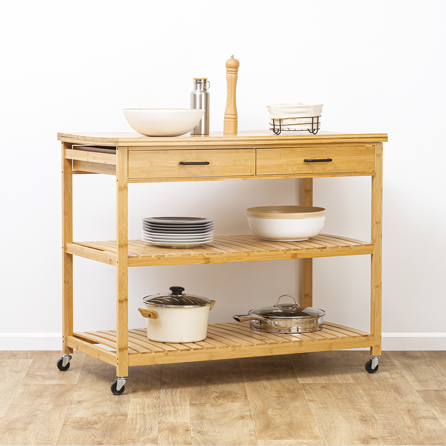 Carrito Auxiliar Cocina 108x60x90Cm