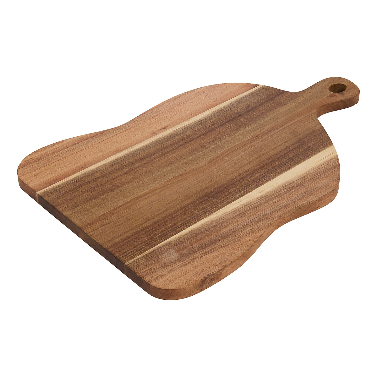 Tabla de cortar beige de madera de acacia