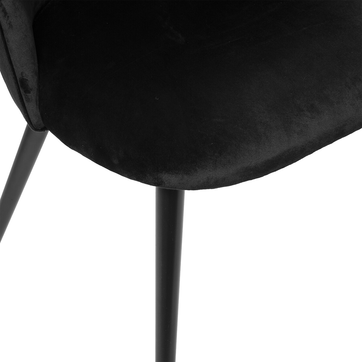 Silla SLANO negra de terciopelo 