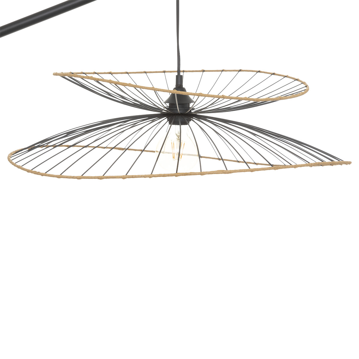 L&aacute;mpara De Pie Negro 177cm Alara
