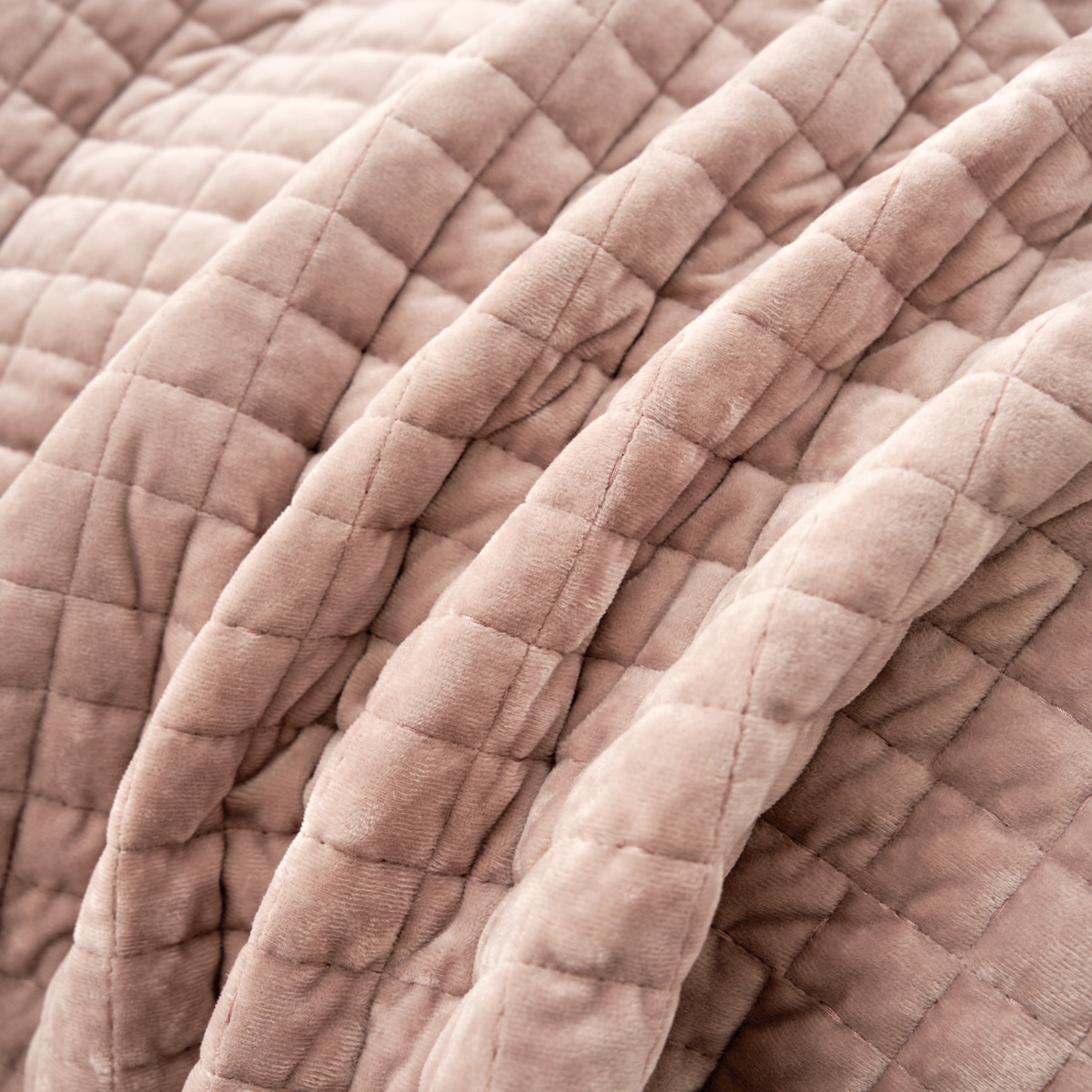 Edred&oacute;n AMELIA rosa de terciopelo 220x240cm