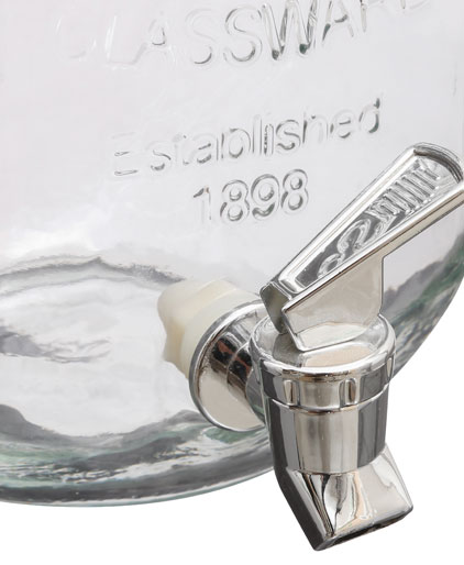 Dispensador De Vidrio C/Grifo 4L