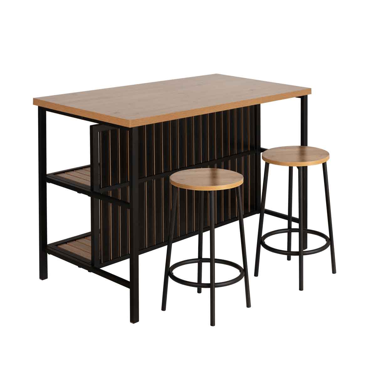 Set mueble y 2 taburetes MAISIE