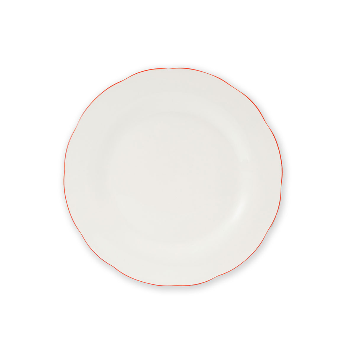 Plato con borde rojo 26cm