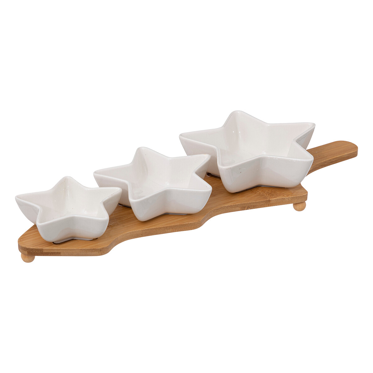 Juego 3 Cuencos Para Aperitivos Forma Estrella