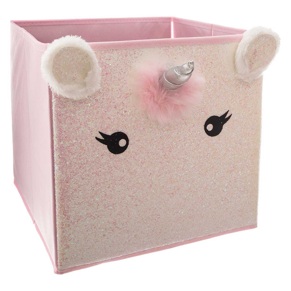 Cubo De Almacenaje Unicornio 29x31Cm