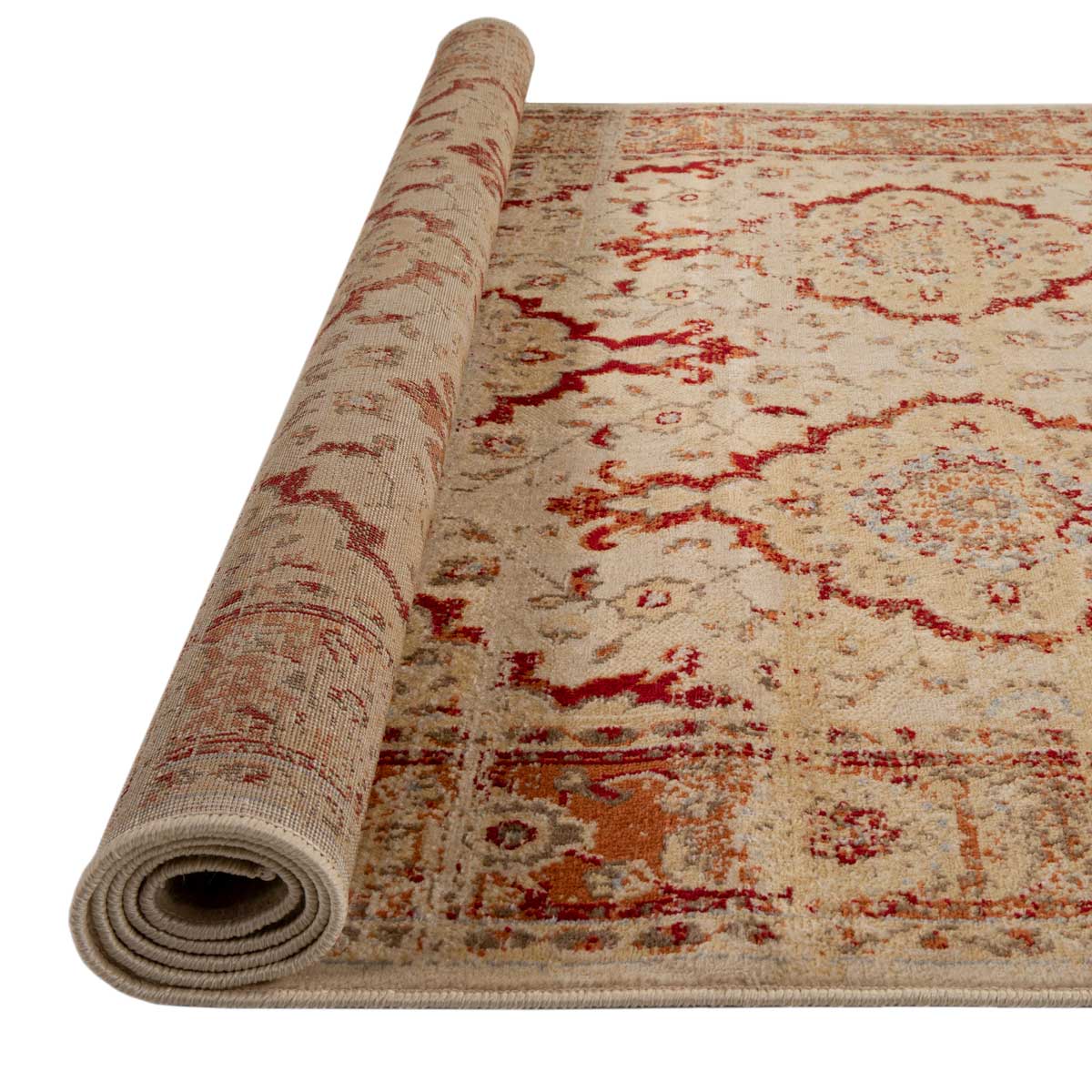 Alfombra Lene Rojo/Beige 200x285Cm