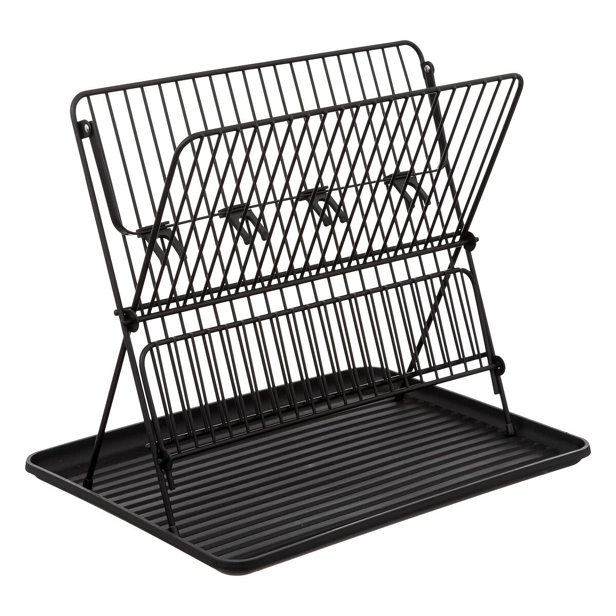 Escurreplatos Met&aacute;lico 2 Niveles Negro