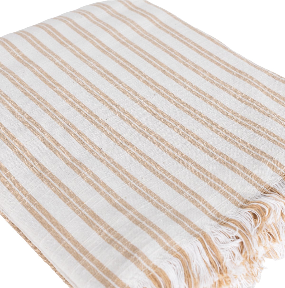 Mantel de mesa SLUB STRIPES beige 140x320cm