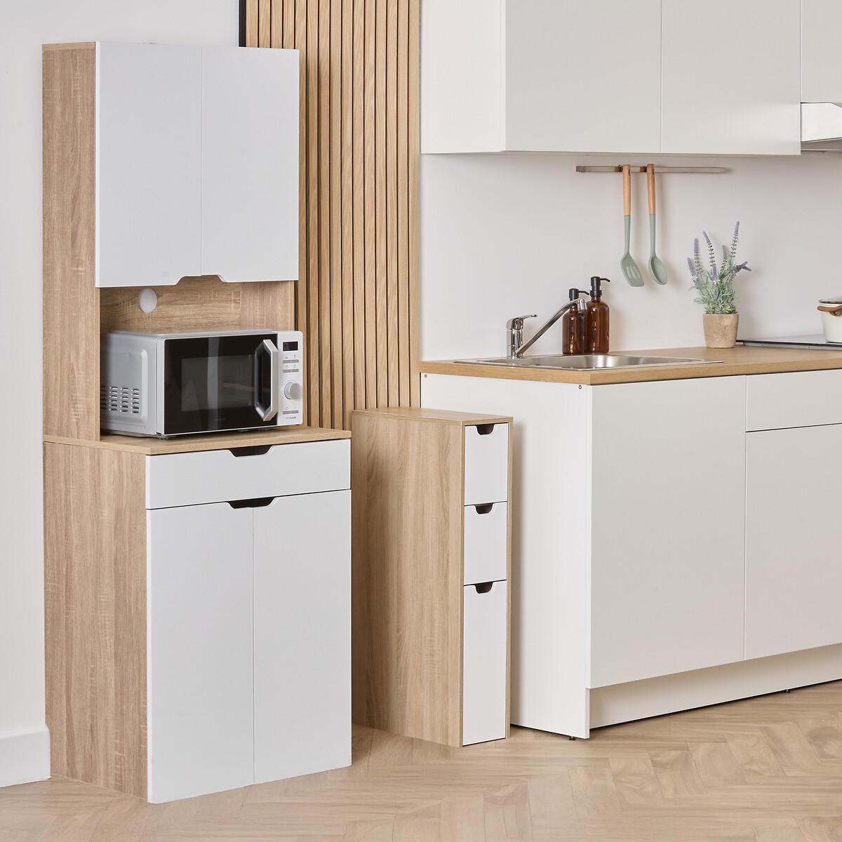 Aparador de cocina EAT UP blanco