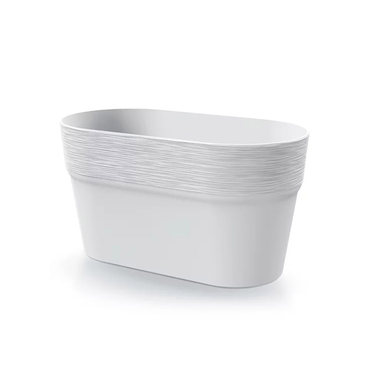 Maceta blanca FURU 27.7x14.7x14.8cm