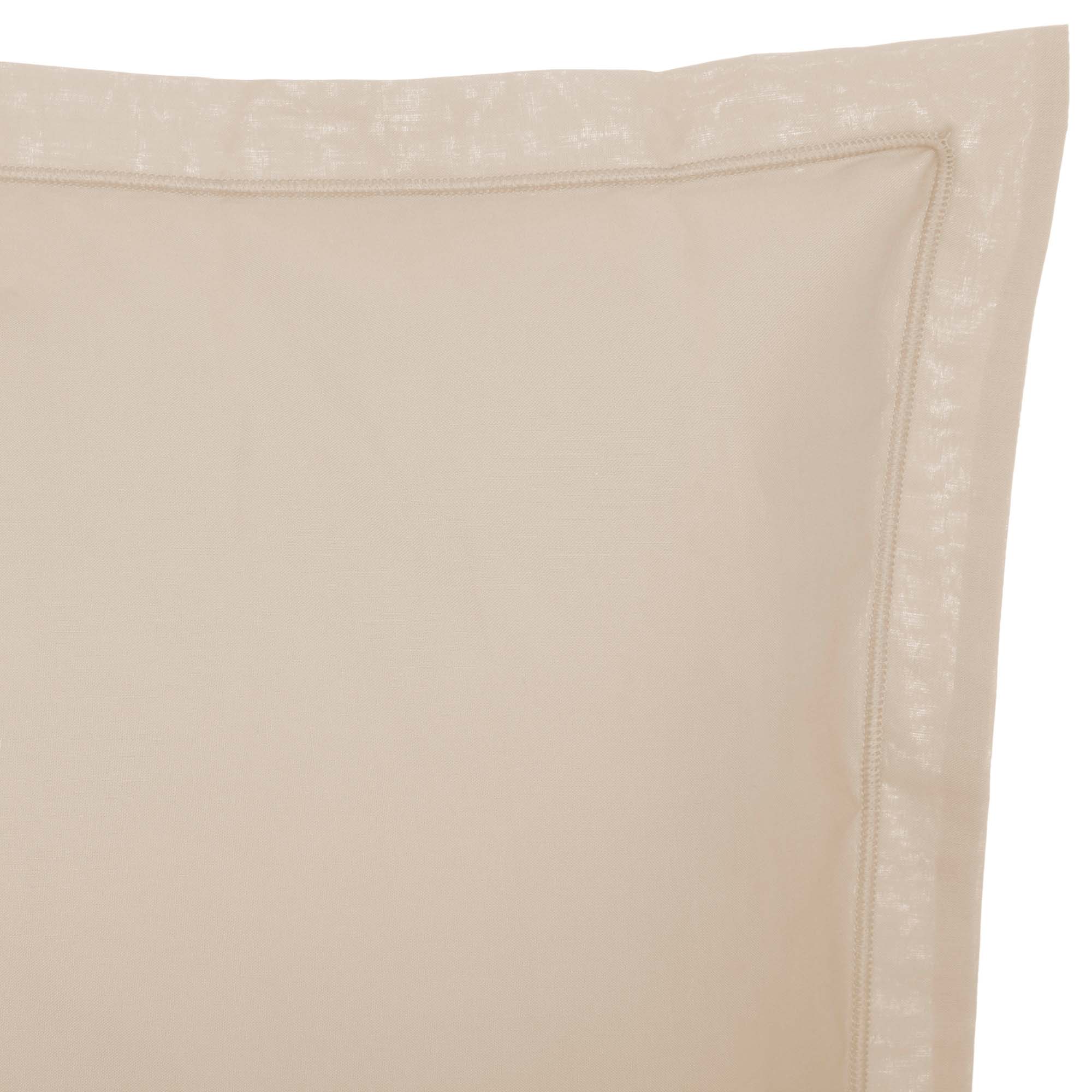Funda beige para almohada 63x63cm