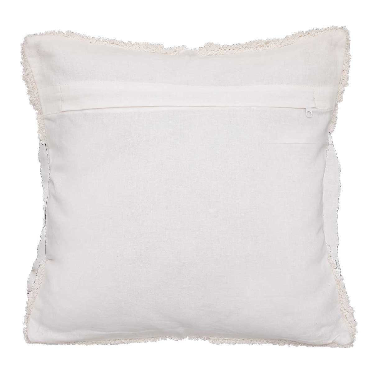 Funda De Almohada Tuft Marfil 40x40cm
