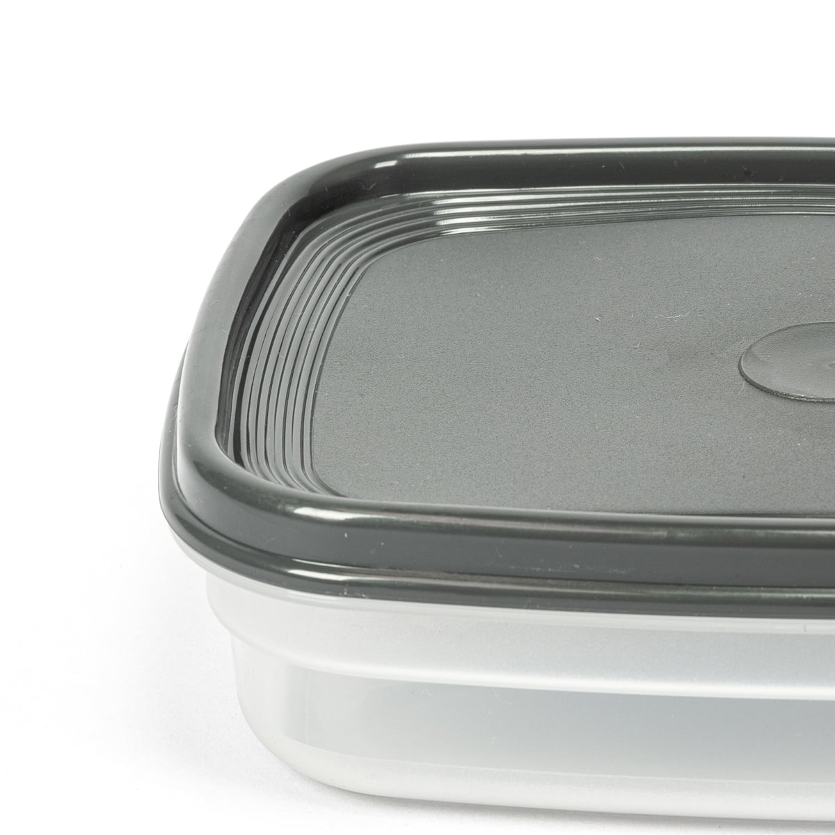 Recipiente Rectangular Gris 0.8L 