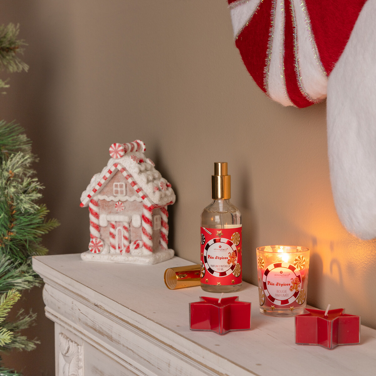 Coffret spray y velas galleta de jengibre 
