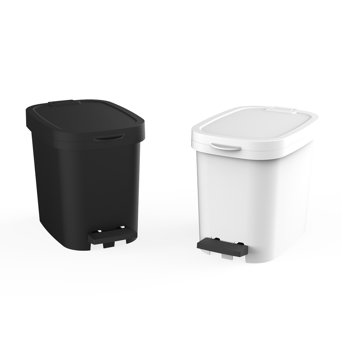 Balde WC Branco Com Pedal 10l