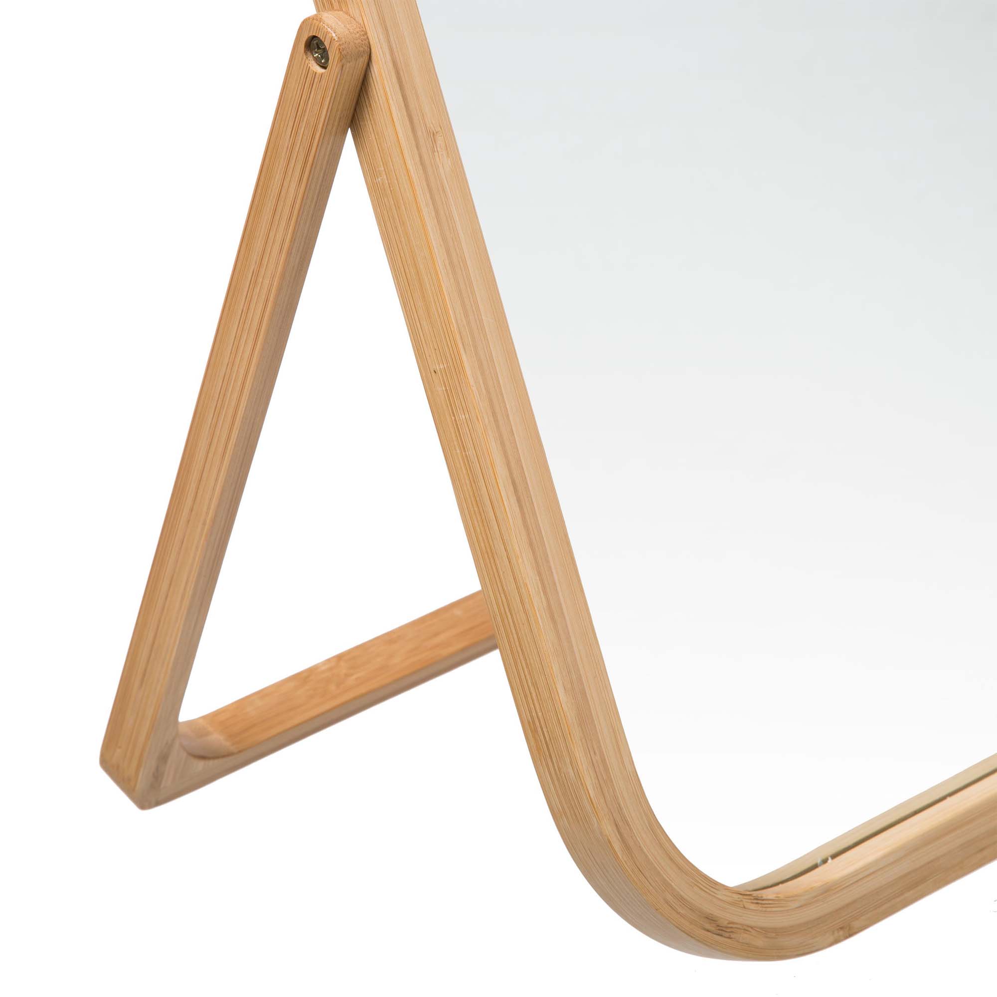 Espejo Giratorio De Bambú