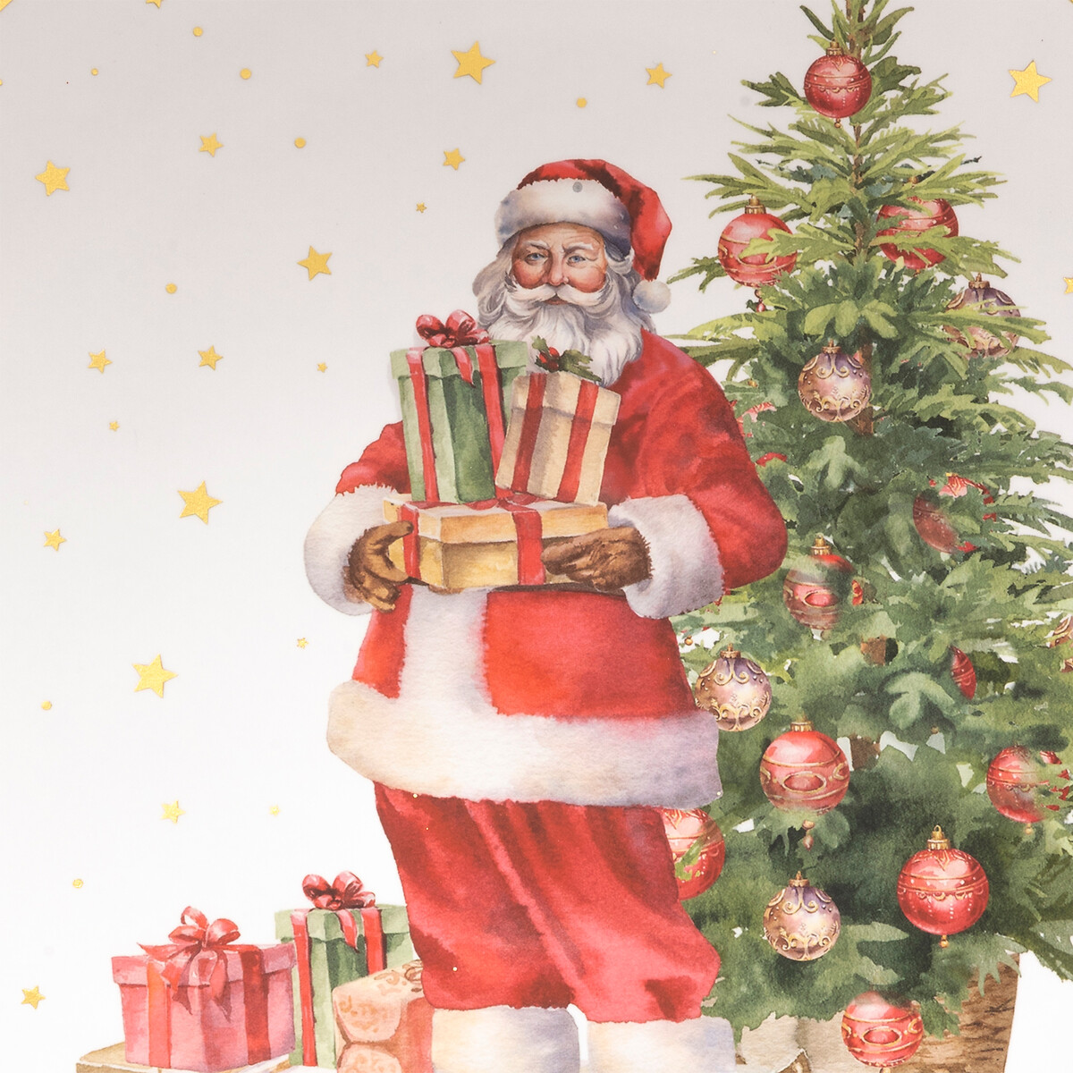 Bajoplato pap&aacute; noel 33cm