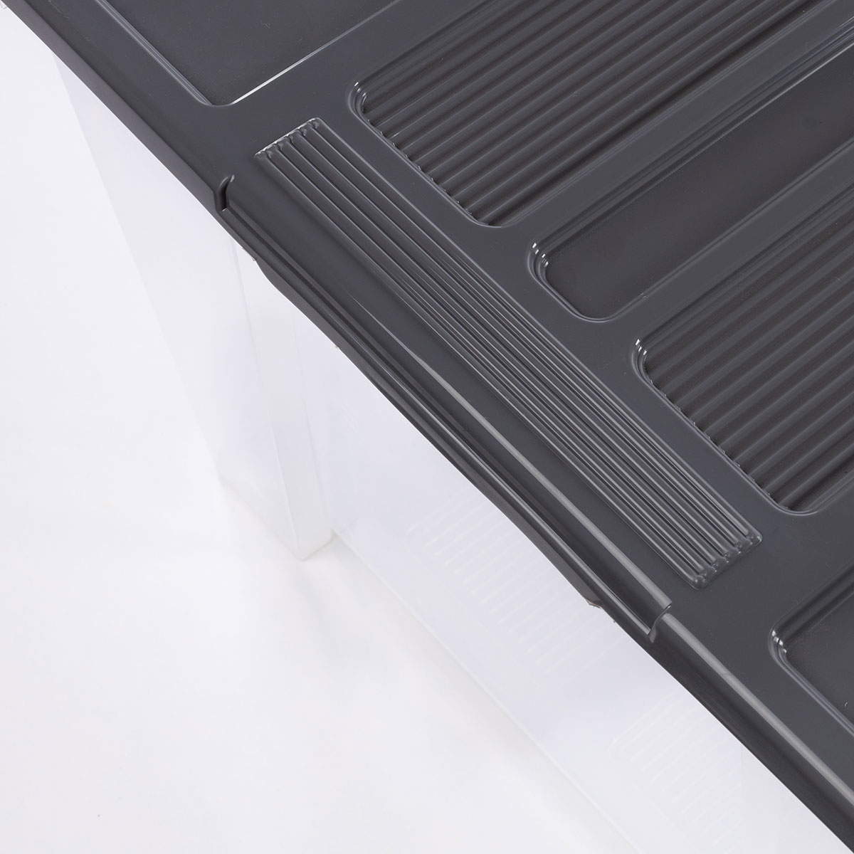 Caja De Almacenaje C/Tapa Gris 70L