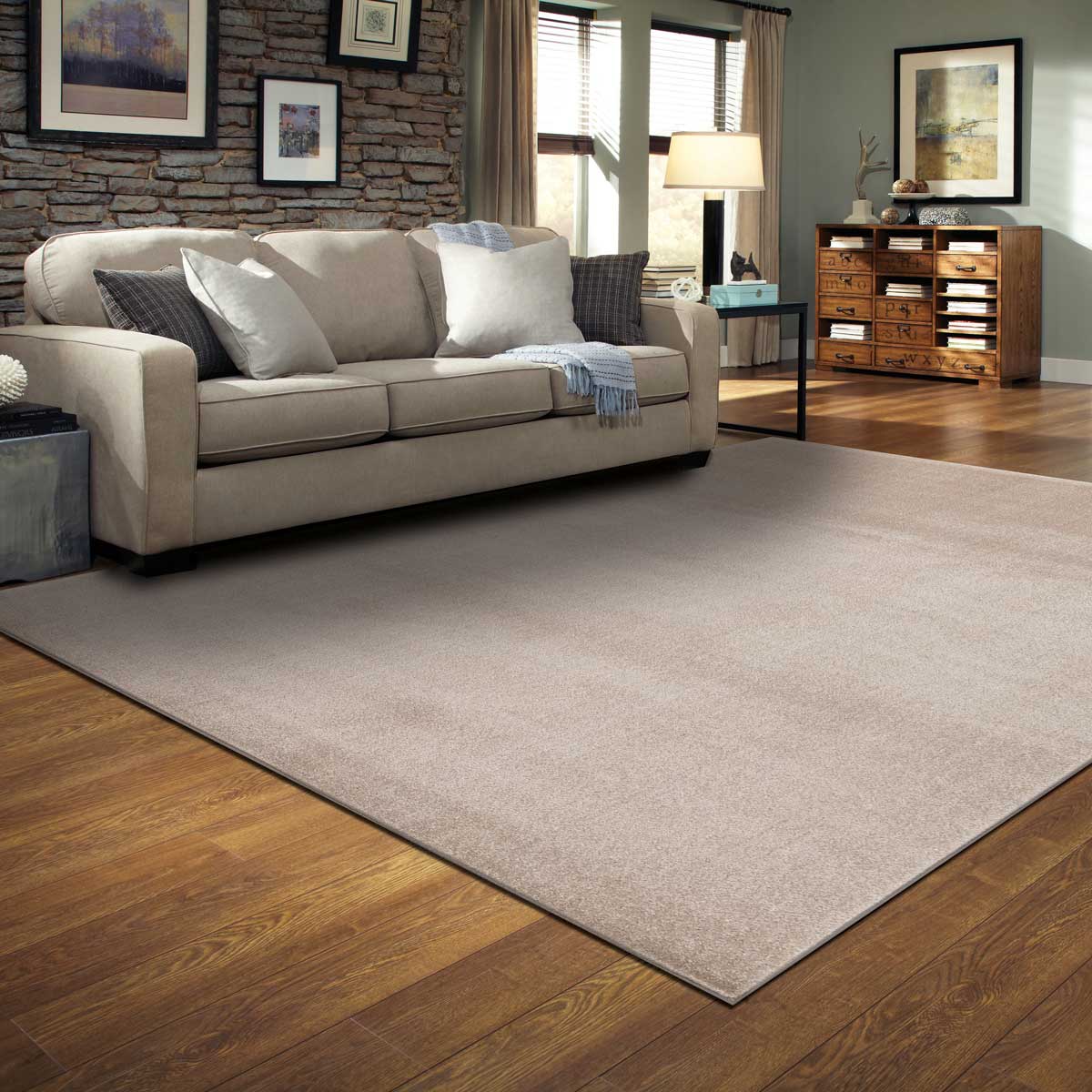 Alfombra Ambiente Beige 120x160Cm