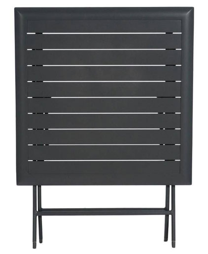 Mesa AZUA plegable gris grafito de aluminio