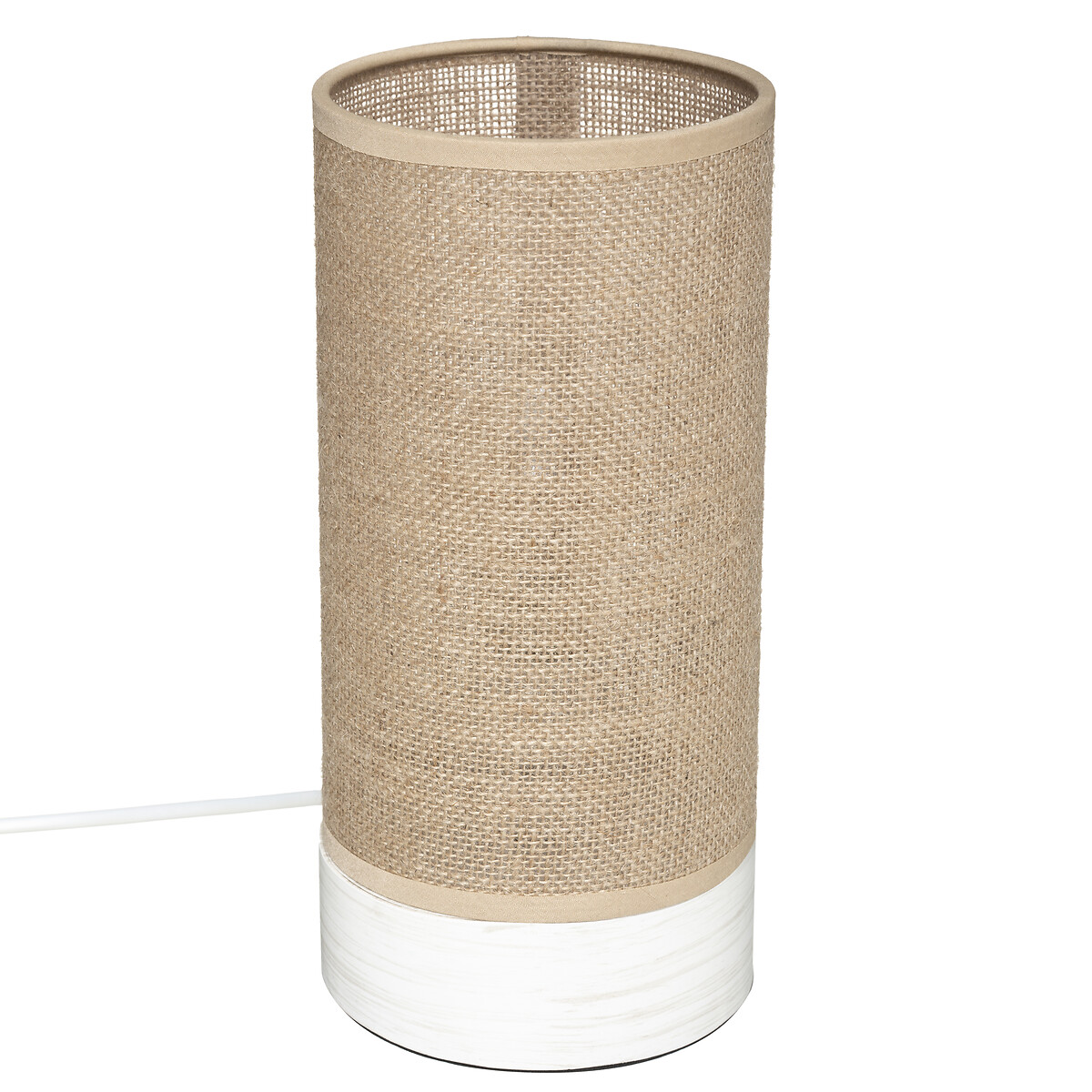 L&aacute;mpara de mesa ELVA beige 27cm