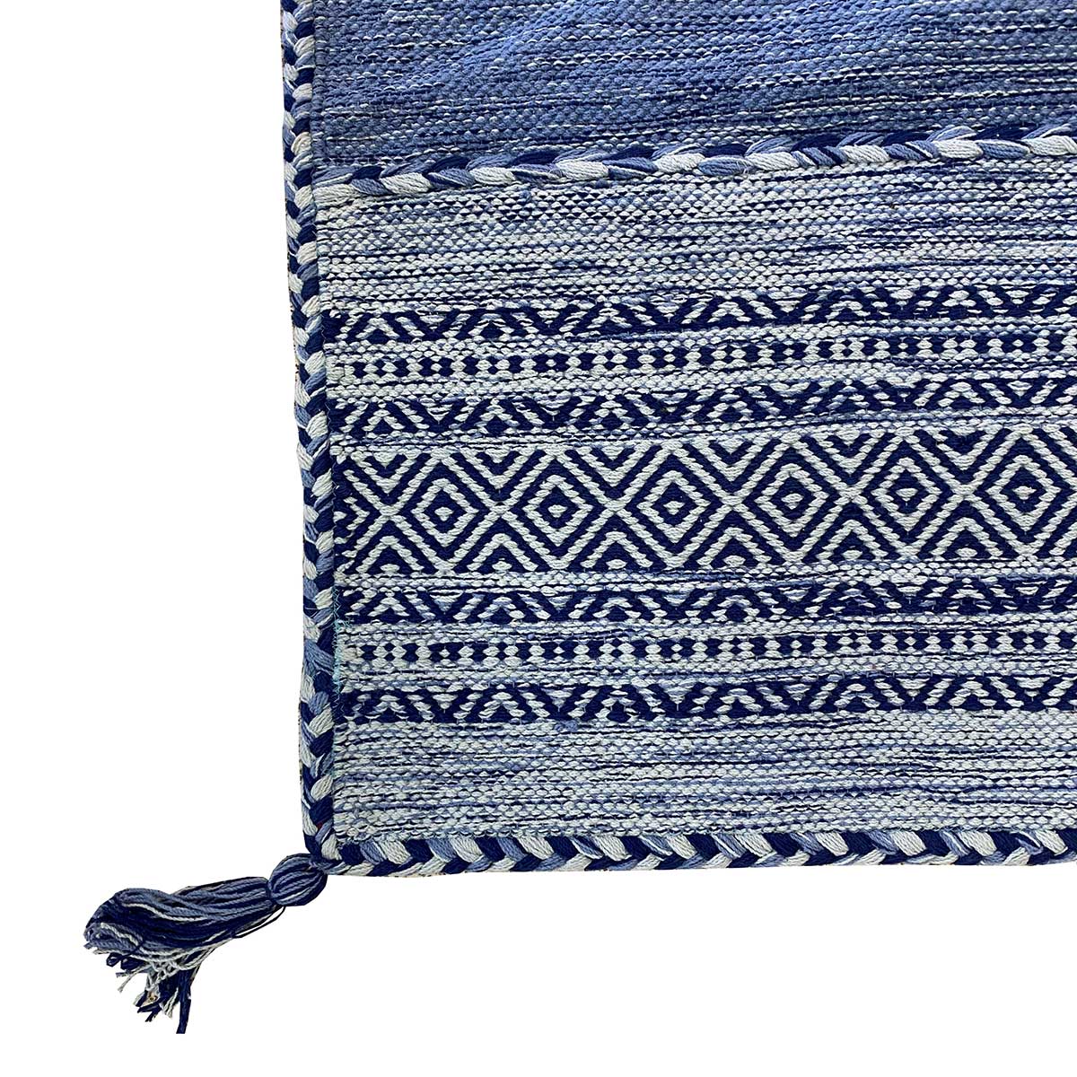 Alfombra Tribal Azul Claro 60x250Cm