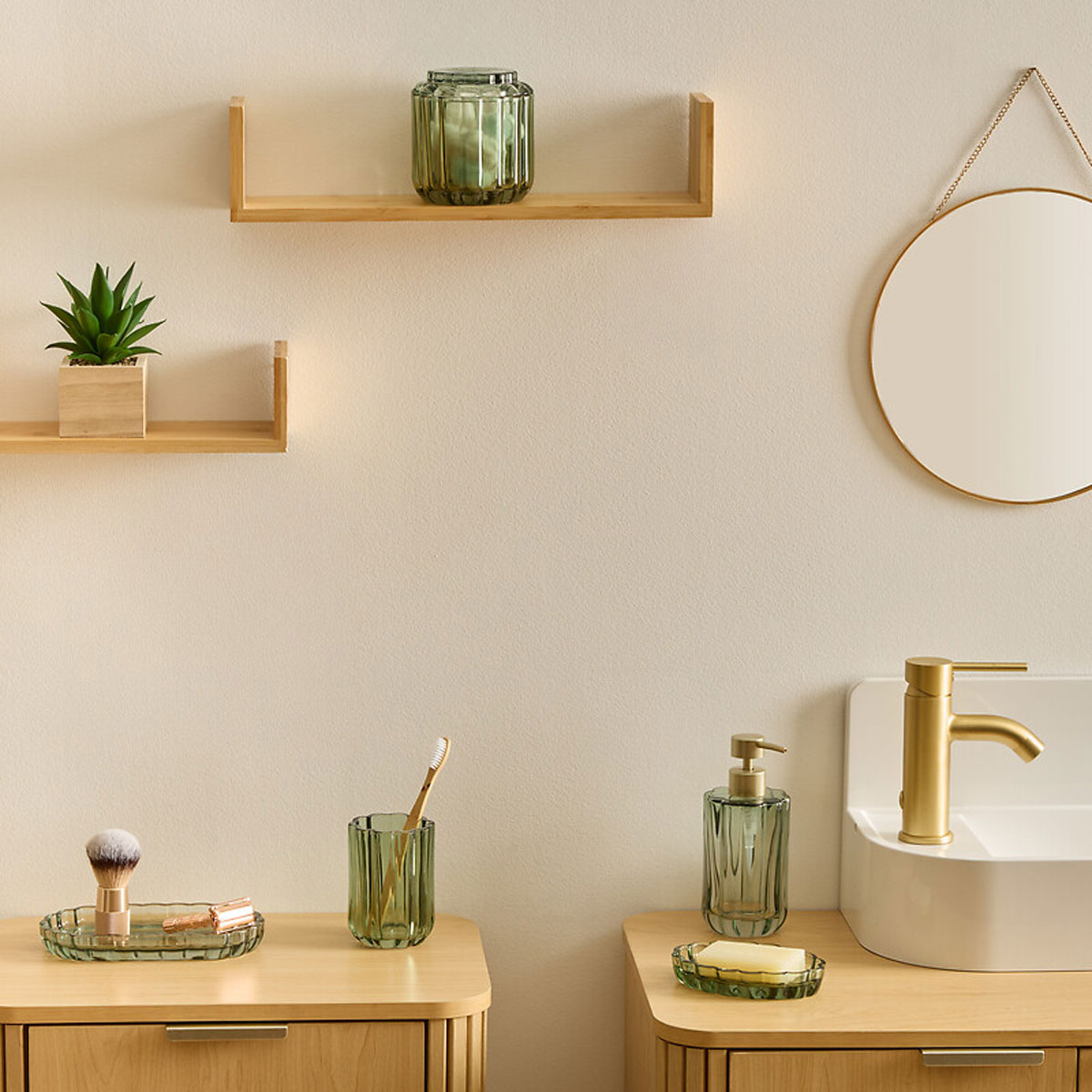 Dispensador de jabón FLOREA wc verde