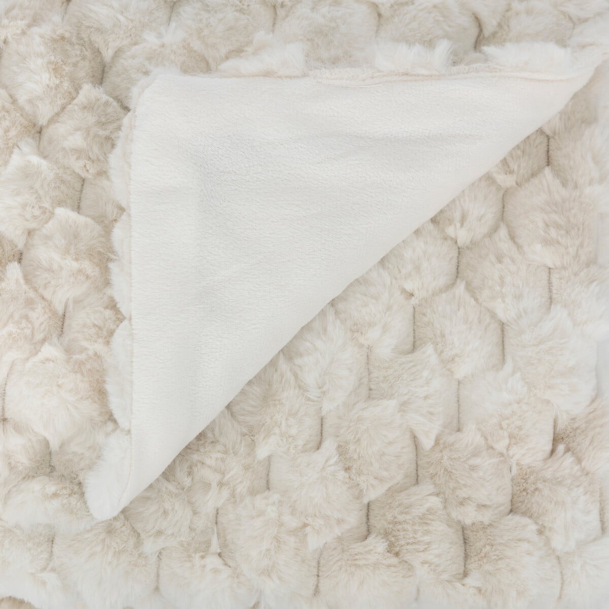 Manta ADRIEL beige pelo 120x160cm