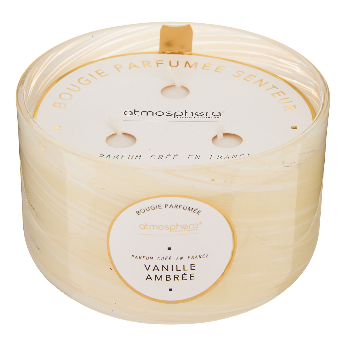 Vela perfumada en tarro de vidrio