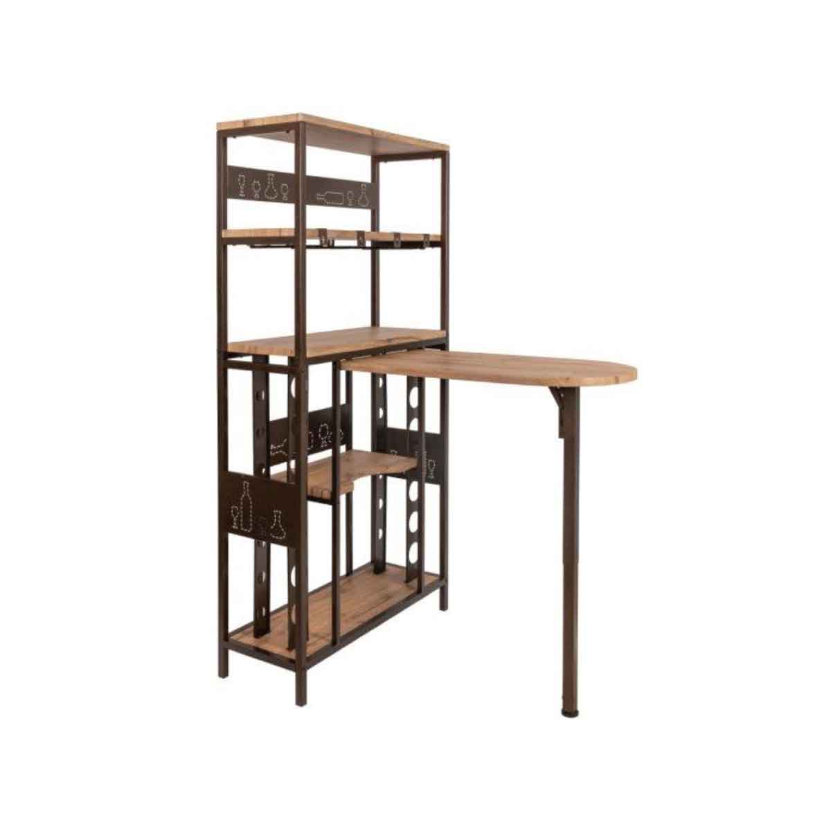 Mueble bar BOCCA con botellero y tapa removible