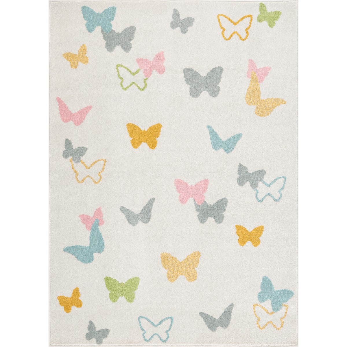 Alfombra Gio Mariposas 80x150Cm