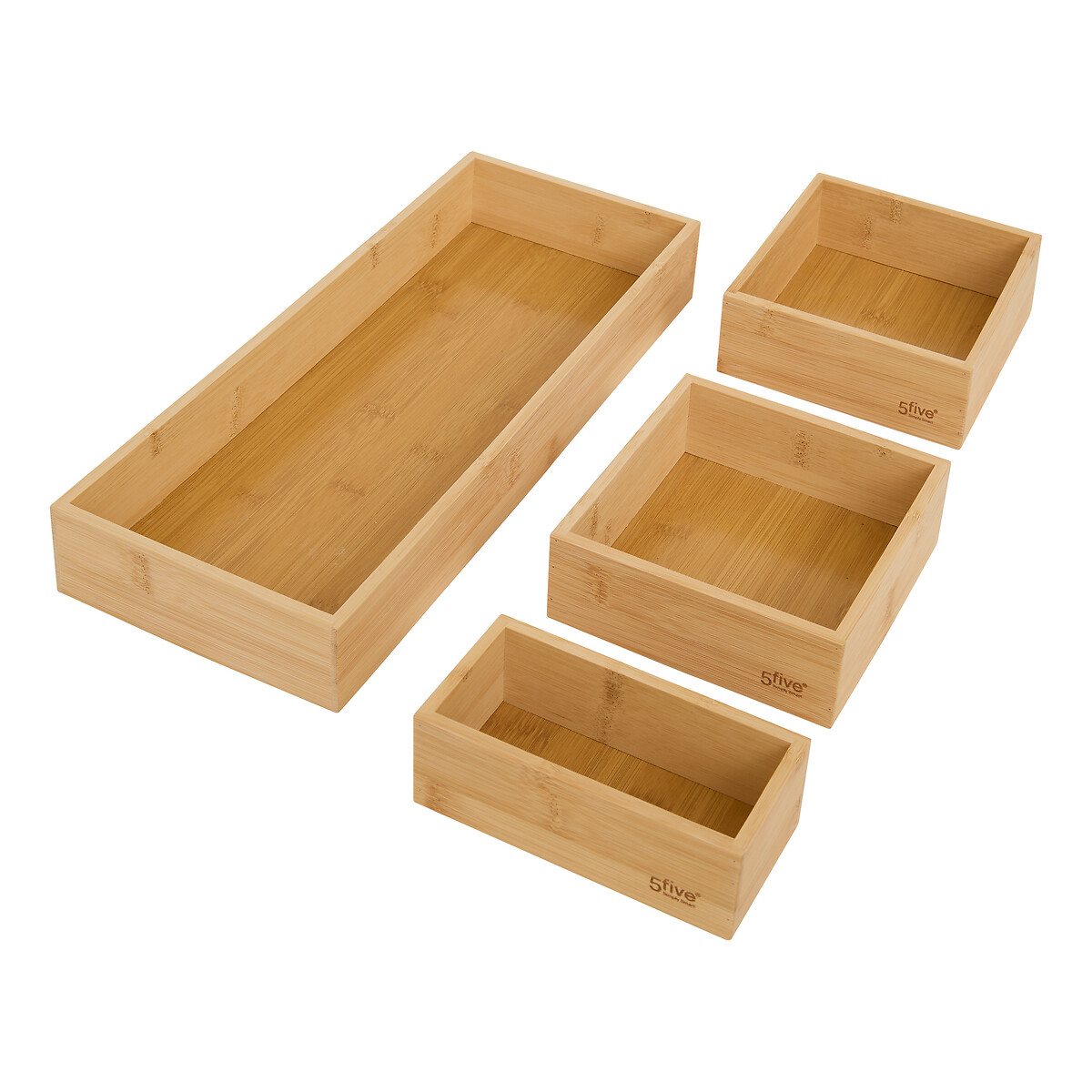 Set de 4 cajas organizadoras para cajones