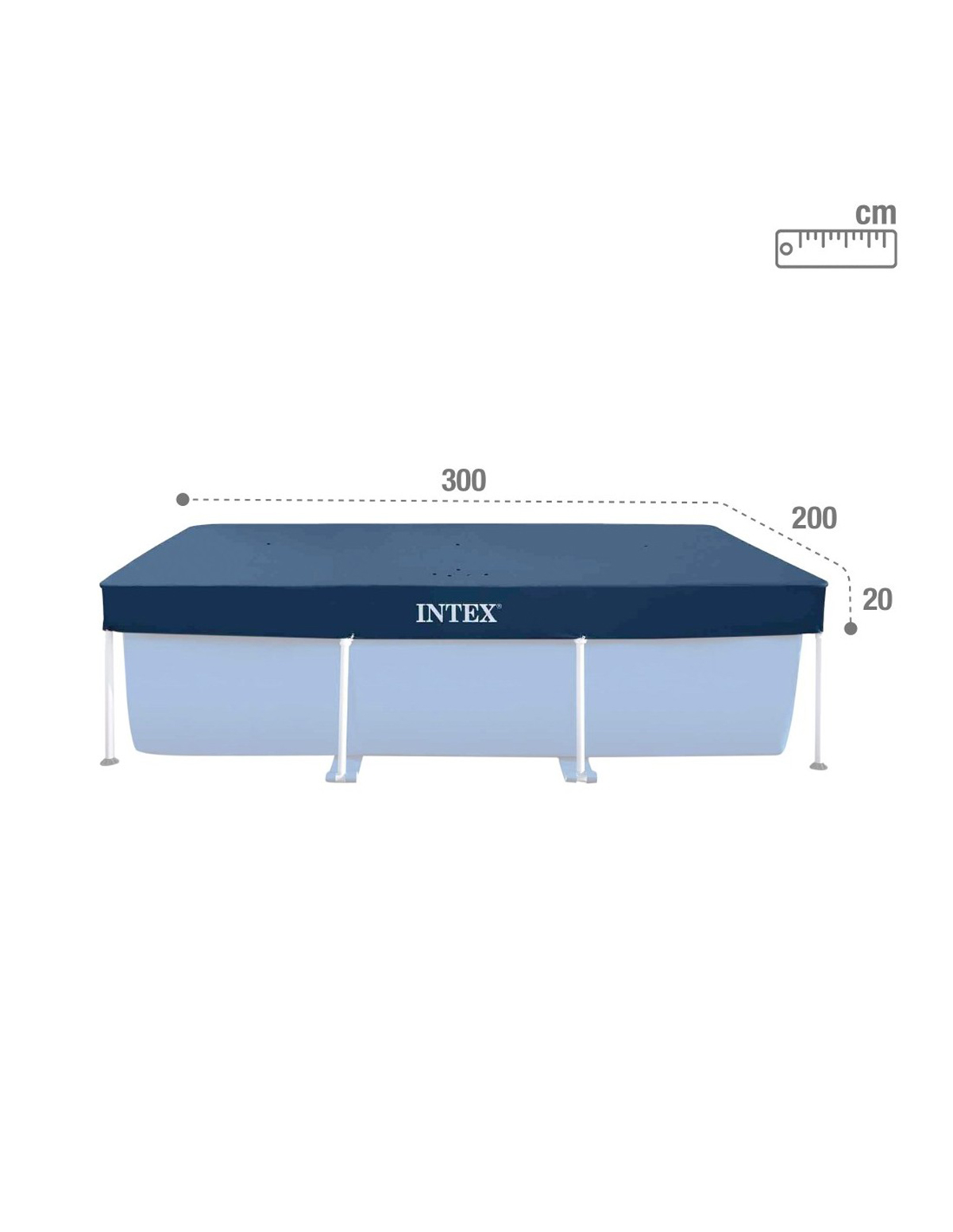 Cobertor Retráctil P/Piscinas Intex 3x2M