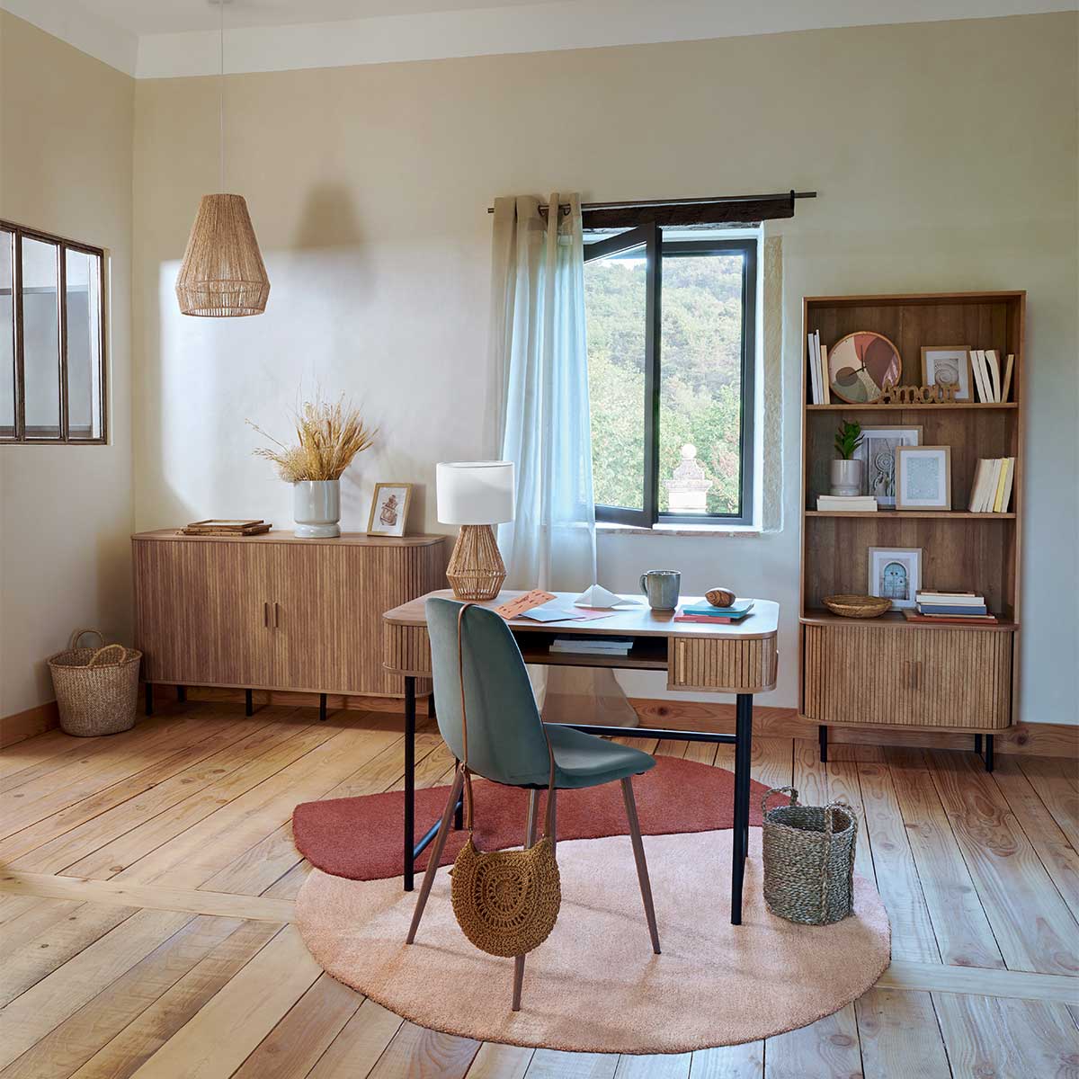 Estantería Colva Beige De MDF 179.5cm