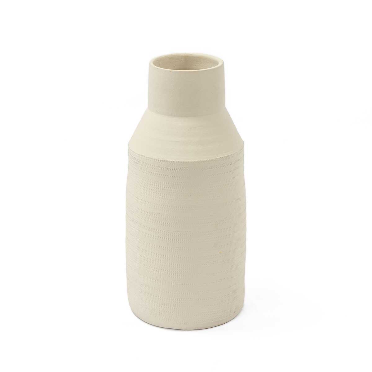 Jarrón Cerámica Caravane Beige 40Cm