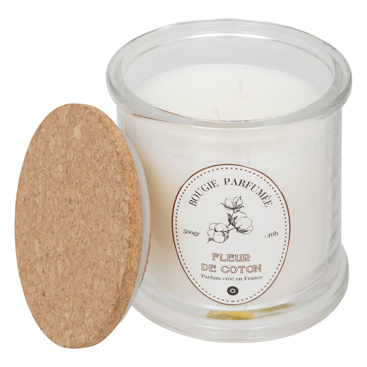 Vela perfumada HAPO flor de algod&oacute;n 500gr