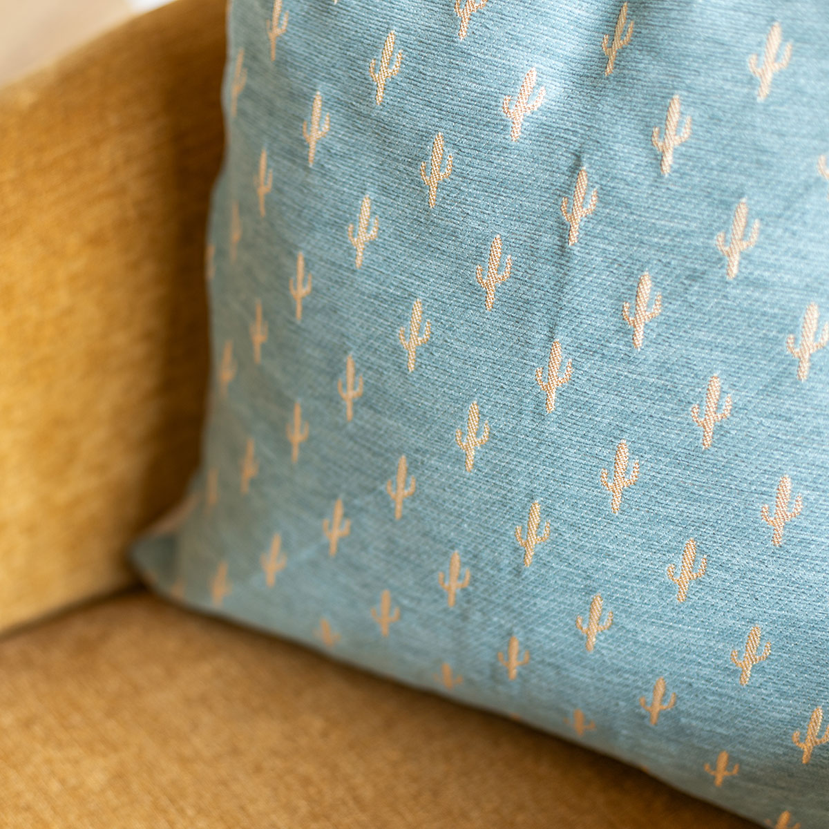 Funda De Cojín Chen Azul 40x40Cm